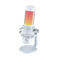 Alternative view of HyperX QuadCast S Microphone White USB RGB Gaming Professional Microphone OPEN BOX NEW
