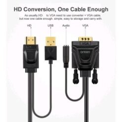 Onten 5152 VGA to HDMI HDTV Adapter with Audio Plug and play VGA input support up to 1920x1080 resolution 8 Onten 5152 VGA to HDMI HDTV Adapter with Audio Plug and play VGA input support up to 1920x1080 resolution - Image 4