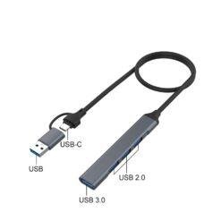 Onten UCA9701 2 in 1 4 Ports Portable Multifunctional USB HUB Docking Station 5 ONTEN UCA9701