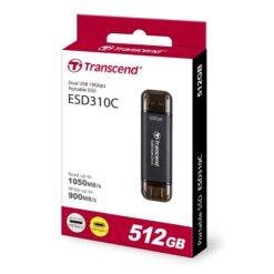 Transcend ESD310C 512GB Type-C and USB 3.2 Portable SSD with Dual Connectors and Caps 5 Transcend ESD310C 512GB