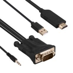 Alternative view of Onten 5152 VGA to HDMI HDTV Adapter with Audio Plug and play VGA input support up to 1920x1080 resolution