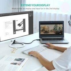 Alternative view of ONTEN DP303 3 Meter DisplayPort Male to HDMI Male 4K Cable DP to HDMI Cable