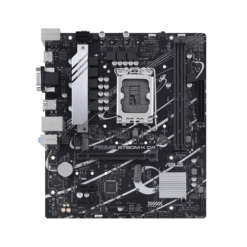 Alternative view of ASUS Prime B760M-K D4 Intel® B760 LGA 1700 mATX motherboard with PCIe 4.0, two PCIe 4.0 M.2 slots, DDR4, Realtek 2.5Gb Ethernet