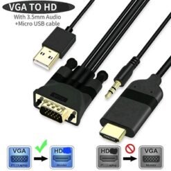 Onten 5152 VGA to HDMI HDTV Adapter with Audio Plug and play VGA input support up to 1920x1080 resolution 9 Onten 5152
