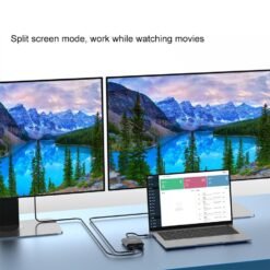 Onten 9175K 4 in 1 Type-C to Dual HDMI + USB 3.0 + PD3.0 Type-C Charging Port 4K HD 7 Onten 9175K
