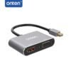 Onten 5131B Mini DP DisplayPort To HDMI and VGA Adapter 2 in 1 4 Onten 5131B
