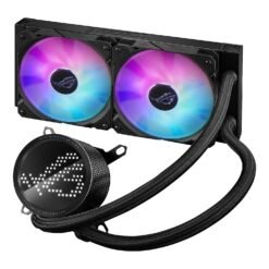 ASUS ROG Ryuo III 240 ARGB all-in-one liquid CPU Cooler with Asetek 8th gen pump solution, Anime Matrix™ LED Display and ROG ARGB cooling fans 9 ASUS ROG Ryuo III 240 ARGB all-in-one liquid CPU Cooler with Asetek 8th gen pump solution, Anime Matrix™ LED Display and ROG ARGB cooling fans - Image 3