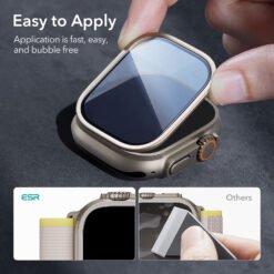 Alternative view of ESR Apple Watch Ultra Armorite Screen Protector for Apple Watch Ultra-hard-scratch-resistant 2 pieces