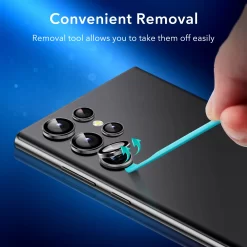 ESR Camera Lens for Samsung Galaxy S22 Ultra Tempered Glass 3D Curved Screen Protector 10 ESR Camera Lens for Samsung Galaxy S22 Ultra Tempered Glass 3D Curved Screen Protector - Image 4