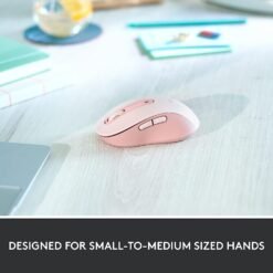 Logitech Signature M650 Wireless Mouse Bluetooth and USB 2-Year Battery, Silent Clicks, Customizable Side Buttons Rose Pink 15 Logitech Signature M650 Wireless Mouse Bluetooth and USB 2-Year Battery, Silent Clicks, Customizable Side Buttons Rose Pink - Image 6