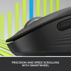 Alternative view of Logitech Signature M650 Wireless Mouse Bluetooth and USB 2-Year Battery, Silent Clicks, Customizable Side Buttons Black