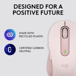 Logitech Signature M650 Wireless Mouse Bluetooth and USB 2-Year Battery, Silent Clicks, Customizable Side Buttons Rose Pink 17 Logitech Signature M650 Wireless Mouse Bluetooth and USB 2-Year Battery, Silent Clicks, Customizable Side Buttons Rose Pink - Image 8