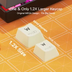 Redragon K644 CARAXES PRO WIRELESS 60% RGB Gaming Keyboard WIRED & 2.4G & BT 3 Mode Connectivity 14 Redragon K644 CARAXES PRO WIRELESS 60% RGB Gaming Keyboard WIRED & 2.4G & BT 3 Mode Connectivity - Image 7