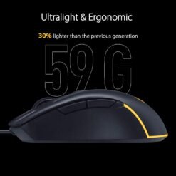 Alternative view of ASUS TUF Gaming M3 Gen II Wired Gaming Mouse ultralight 59-gram with IP56 dust and water resistance 8000 dpi sensor