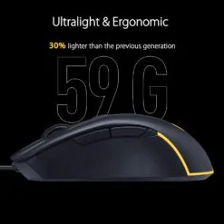 Alternative view of ASUS TUF Gaming M3 Gen II Wired Gaming Mouse ultralight 59-gram with IP56 dust and water resistance 8000 dpi sensor