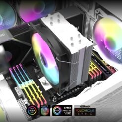 Darkflash Z4 Rgb 4 Heat Pipes Tower CPU Cooler 5V 3 Pin 4 Pin PWM Heatsink Air Cooler for Intel LGA 115X 1200 1700 AM4 AM5 9 Darkflash Z4