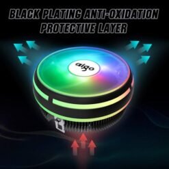 Alternative view of Aigo Lair PU Cooler Radiator 120mm PWM 12V SYNC RGB LED Fan CPU