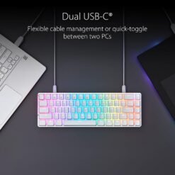 ASUS ROG Falchion Ace 65% Compact Gaming keyboard with pre-lubed ROG NX RED Mechanical switches (M602) 10 ASUS ROG Falchion Ace 65% Compact Gaming keyboard with pre-lubed ROG NX RED Mechanical switches (M602) - Image 5