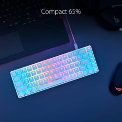 Alternative view of ASUS ROG Falchion Ace 65% Compact Gaming keyboard with pre-lubed ROG NX RED Mechanical switches (M602)