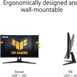 ASUS TUF Gaming VG27AQ3A 27inch 180Hz IPS Gaming Monitor QHD(2560x1440) Fast IPS, ELMB Sync, 1ms (GTG), Freesync Premium™, G-Sync compatible 10 ASUS TUF Gaming VG27AQ3A 27inch 180Hz IPS Gaming Monitor QHD(2560x1440) Fast IPS, ELMB Sync, 1ms (GTG), Freesync Premium™, G-Sync compatible - Image 5