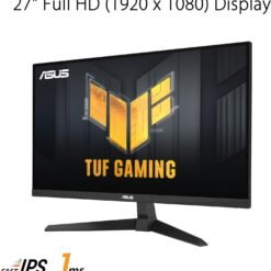 Alternative view of ASUS TUF Gaming VG279Q3A 27 inch 180Hz Gaming Monitor Full HD(1920x1080) Fast IPS, ELMB Sync, 1ms (GTG), FreeSync Premium™, G-Sync compatible