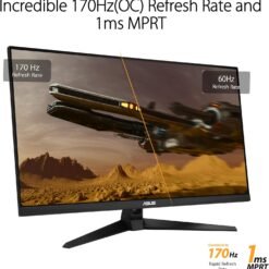 ASUS TUF Gaming VG328QA1A 32 inch 170Hz Gaming Monitor 1ms Full HD(1920x1080) Extreme Low Motion Blur™, FreeSync Premium™ 9 ASUS TUF Gaming VG328QA1A 32 inch 170Hz Gaming Monitor 1ms Full HD(1920x1080) Extreme Low Motion Blur™, FreeSync Premium™ - Image 3