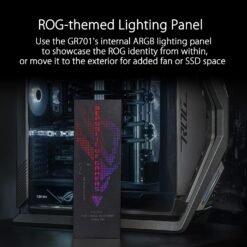 ASUS ROG Hyperion GR701 E-ATX Computer Gaming Case, 420 mm dual radiator support, four 140 mm fans, metal GPU holder 11 ASUS ROG Hyperion GR701 E-ATX Computer Gaming Case, 420 mm dual radiator support, four 140 mm fans, metal GPU holder - Image 5