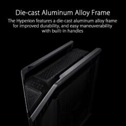 ASUS ROG Hyperion GR701 E-ATX Computer Gaming Case, 420 mm dual radiator support, four 140 mm fans, metal GPU holder 13 ASUS ROG Hyperion GR701