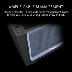 ASUS A21 Micro-ATX Case Supports Graphics Cards up to 380mm and 360mm Coolers, & Standard ATX PSUs - Image 5