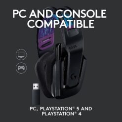 Logitech G535 LIGHTSPEED Wireless Gaming Headset Lightweight on-ear headphones, flip to mute mic, stereo, compatible with PC, PS4, PS5 - Image 4