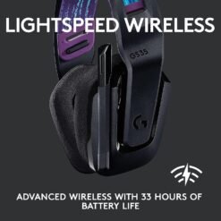 Alternative view of Logitech G535 LIGHTSPEED Wireless Gaming Headset Lightweight on-ear headphones, flip to mute mic, stereo, compatible with PC, PS4, PS5