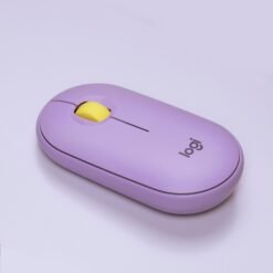 Logitech PEBBLE M350 Silent Wireless and Bluetooth Mouse Lavender Modern and Slim 8 Logitech PEBBLE M350 Silent Wireless and Bluetooth Mouse Lavender Modern and Slim - Image 3