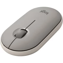 Alternative view of Logitech PEBBLE M350 Silent Wireless and Bluetooth Mouse Sand Modern and Slim