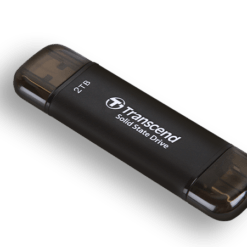 Alternative view of Transcend ESD310C 2TB Type-C and USB 3.2 Portable SSD with Dual Connectors and Caps