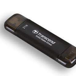 Alternative view of Transcend ESD310C 2TB Type-C and USB 3.2 Portable SSD with Dual Connectors and Caps