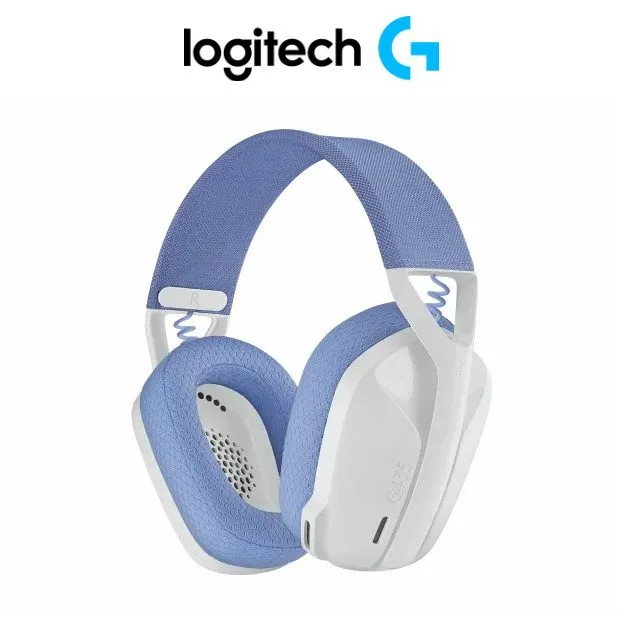 Logitech G435 LIGHTSPEED Wireless Gaming Headset White with Dual beamforming mics reduce background noise LIGHTSPEED wireless and Bluetooth 1 Logitech G435