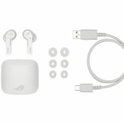 ASUS ROG Cetra True Wireless Gaming Earbuds White Low-Latency Bluetooth Earbuds, Active Noise Cancelation, 27-Hour Battery Life 7 ASUS ROG Cetra True