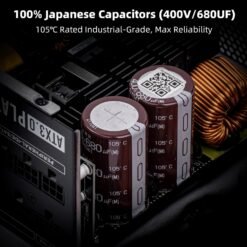 Alternative view of Redragon PS018 80 Plus Platinum 1300 Watt ATX 3.0 Fully Modular Power Supply