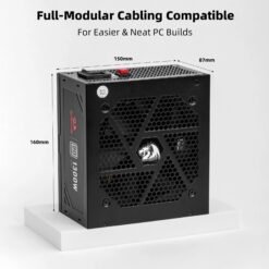 Redragon PS018 80 Plus Platinum 1300 Watt ATX 3.0 Fully Modular Power Supply - Image 7