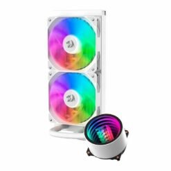 Alternative view of Redragon CCW-3011W RGB Liquid CPU Cooler 240mm Gaming PC CPU Cooler