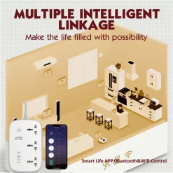 LDNIO SCW3451 Universal Plug Wifi Smart Power Strip with USB Extension Socket App Control 4 USB 3 AC Outlets 8 LDNIO SCW3451 Universal Plug Wifi Smart Power Strip with USB Extension Socket App Control 4 USB 3 AC Outlets - Image 3