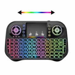 i10 Mini Keyboard 7 Color Backlit Bluetooth and 2.4G Wireless Air Mouse Built-in Lithium Battery Chargeable Keyboard For PC TV BOX Gamepad - Image 3