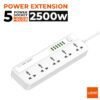 LDNIO SC5614 Power Strip Surge Protector with 5 AC Outlets and 6 USB Charging Ports Intelligent Changing 2500W 2m long extension cord for Home & Office 13 LDNIO SC5614