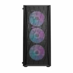 Alternative view of Aigo DarkFlash DK352 ATX PC Case with 4 ARGB Fans Metal mesh design front panel