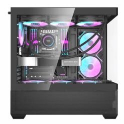 Aigo DarkFlash DS900 Air ATX PC Case 270 degree Panoramic design Without Fans - Image 5
