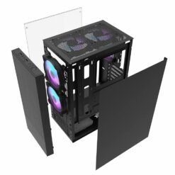 Aigo DarkFlash A290 ATX PC Case with 3 Fans and Tempered Glass Side Panel - Image 4