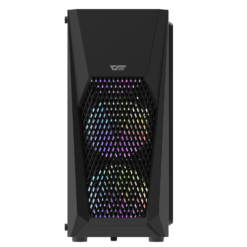 Aigo DarkFlash DK150 ATX PC Case with 3 ARGB Fans Tempered glass side panel fastened with thumbscrews - Image 4
