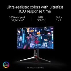 ASUS ROG Swift OLED PG27AQDM 27 inch 240Hz 0.3ms Gaming Monitor 1440p 26.5-inch viewable G-SYNC® compatible, anti-glare 12 ASUS ROG Swift OLED PG27AQDM 27 inch 240Hz 0.3ms Gaming Monitor 1440p 26.5-inch viewable G-SYNC® compatible, anti-glare - Image 6