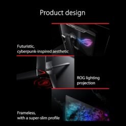 Alternative view of ASUS ROG Swift OLED PG27AQDM 27 inch 240Hz 0.3ms Gaming Monitor 1440p 26.5-inch viewable G-SYNC® compatible, anti-glare