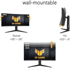 ASUS TUF Gaming VG34VQL3A 34 Inch 180Hz WQHD Curved Gaming Monitor 1ms (3440 x 1440), 180Hz, 1500R Extreme Low Motion Blur™ 9 ASUS TUF Gaming VG34VQL3A